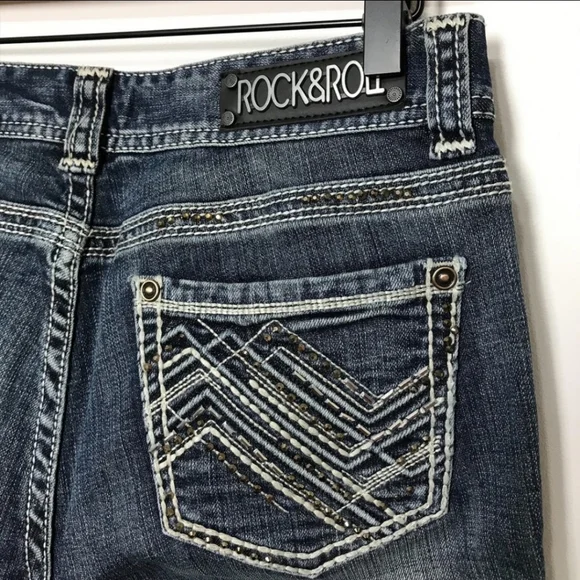 Rock & Roll Cowgirl Mid Rise Skinny Jeans Tall Inseam - Picture 1 of 15